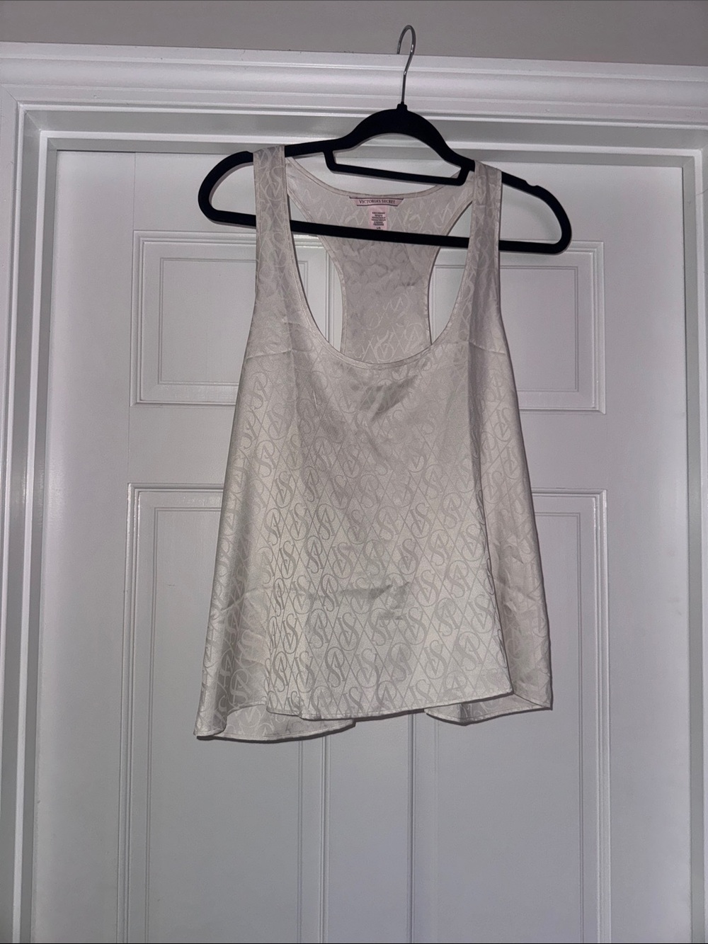 Victorias Secret Women's Ivory Racerback Tank Top